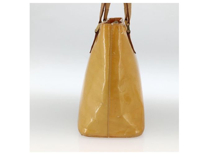 LOUIS VUITTON Bolsa de Mão Houston Monogram Vernis Bege M91004 LV Auth ka3081 - vista 3