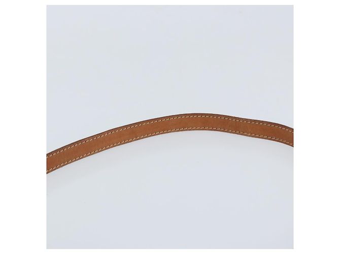 Céline Bolso de Hombro de Lona Macadam CELINE en Cuero PVC Marrón Dorado Auth LNZ654A Castaño - vista 14