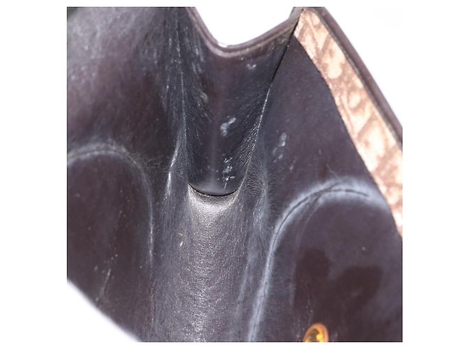 Borsa a Spalla in Tela Trotter Christian Dior Marrone Oro Auth BSZ029 D'oro - vista 18