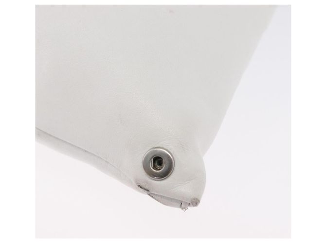 Autre Marque Borsa a mano in pelle bianca Maison Margiela Auth mr2179 Bianco - vista 14