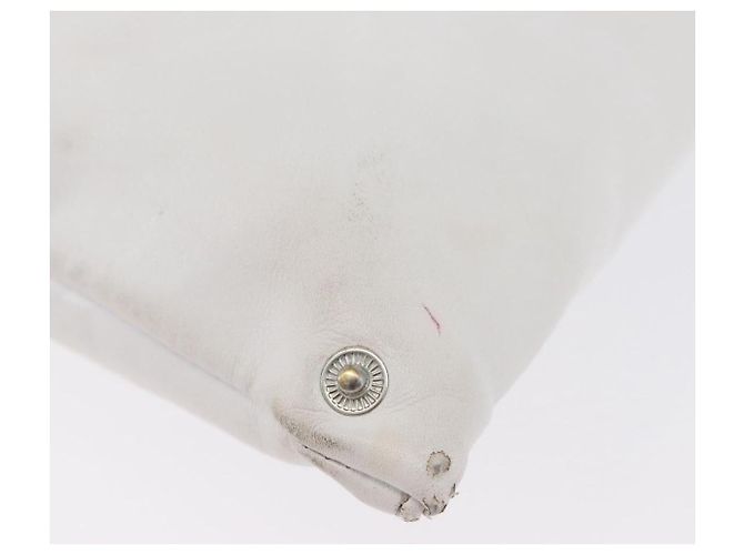 Autre Marque Borsa a mano in pelle bianca Maison Margiela Auth mr2179 Bianco - vista 16