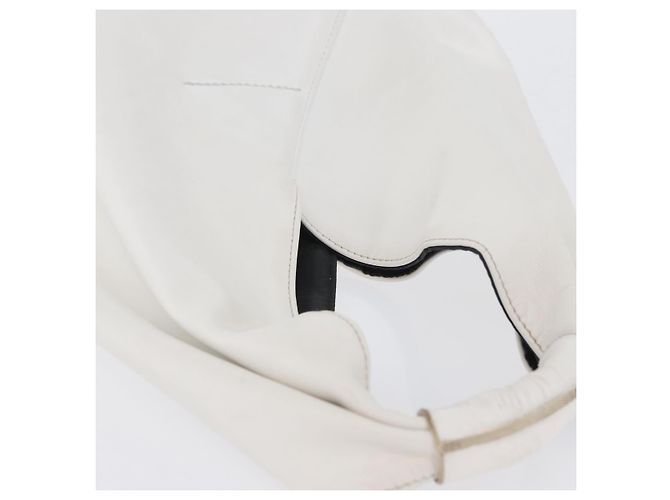 Autre Marque Borsa a mano in pelle bianca Maison Margiela Auth mr2179 Bianco - vista 6