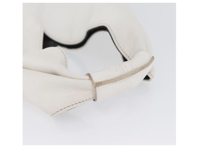 Autre Marque Borsa a mano in pelle bianca Maison Margiela Auth mr2179 Bianco - vista 7