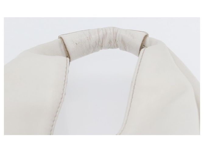 Autre Marque Borsa a mano in pelle bianca Maison Margiela Auth mr2179 Bianco - vista 8