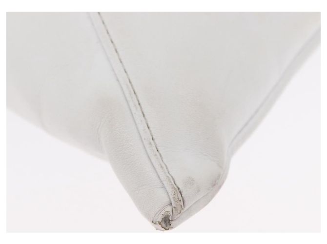 Autre Marque Borsa a mano in pelle bianca Maison Margiela Auth mr2179 Bianco - vista 9