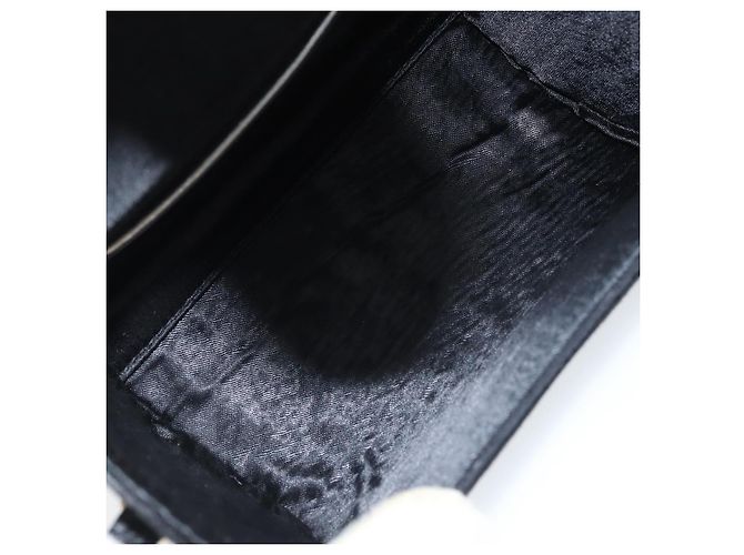 Borsa a Spalla Salvatore Ferragamo in Camoscio Nero Argento Oro Auth 174603 D'oro - vista 11