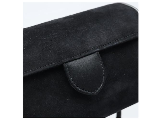 Borsa a Spalla Salvatore Ferragamo in Camoscio Nero Argento Oro Auth 174603 D'oro - vista 18