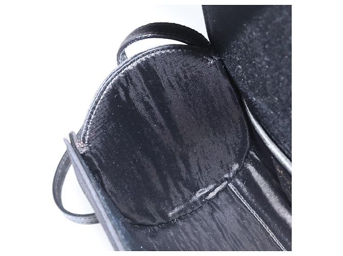 Borsa a Spalla Salvatore Ferragamo in Camoscio Nero Argento Oro Auth 174603 D'oro - vista 20