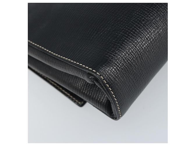 Céline Borsa a Spalla Circle in Pelle Nera e Argento Auth LNZ679V Nero - vista 16