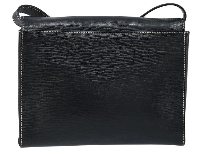 Céline Borsa a Spalla Circle in Pelle Nera e Argento Auth LNZ679V Nero - vista 2