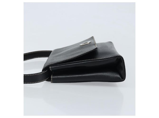 Céline Borsa a Spalla Circle in Pelle Nera e Argento Auth LNZ679V Nero - vista 4