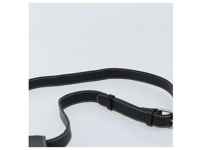 Céline Borsa a Spalla Circle in Pelle Nera e Argento Auth LNZ679V Nero - vista 8
