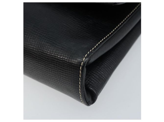 Céline Borsa a Spalla Circle in Pelle Nera e Argento Auth LNZ679V Nero - vista 9