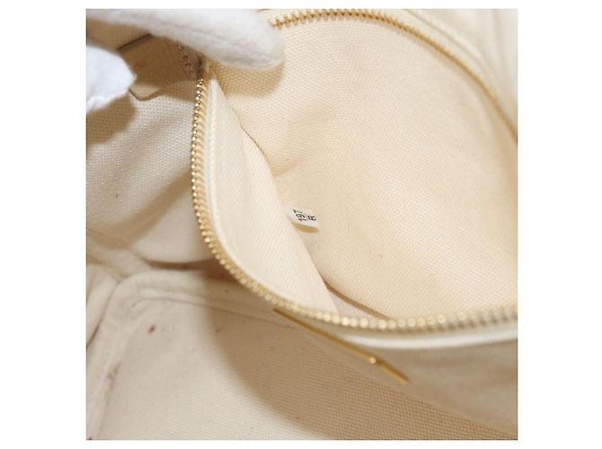PRADA Canapa MM Borsa a Mano Denim Bianco Oro Auth BSZ344 D'oro - vista 12