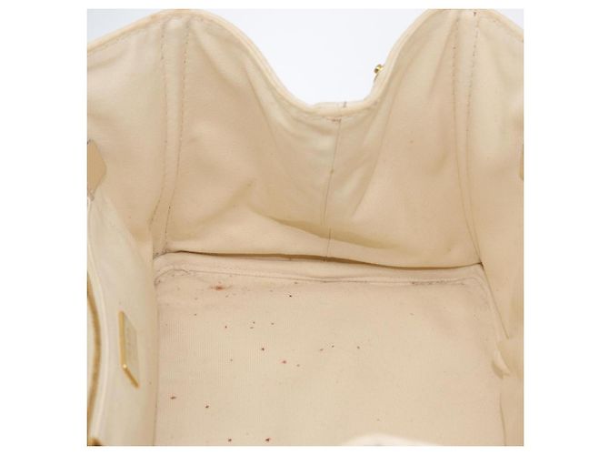 PRADA Canapa MM Borsa a Mano Denim Bianco Oro Auth BSZ344 D'oro - vista 18