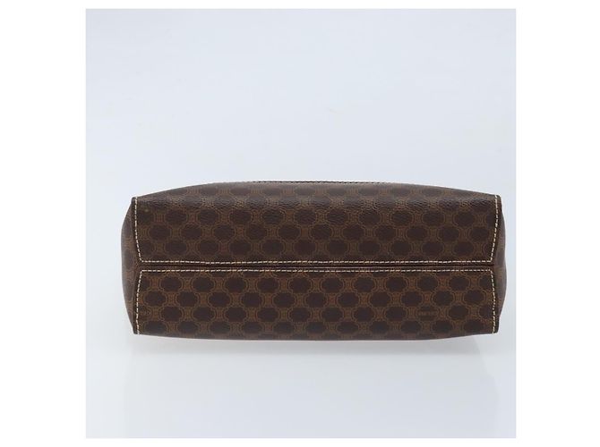 Céline Borsa a mano in tela Macadam CELINE in pelle PVC marrone oro Auth 170069 D'oro - vista 5