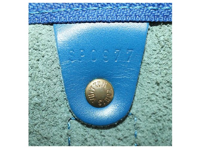 LOUIS VUITTON Epi Keepall 50 Borsa Boston Blu M42965 LV Auth 170836 - vue 12
