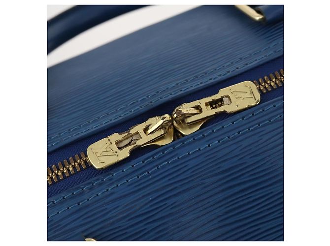 LOUIS VUITTON Epi Keepall 50 Borsa Boston Blu M42965 LV Auth 170836 - vue 20