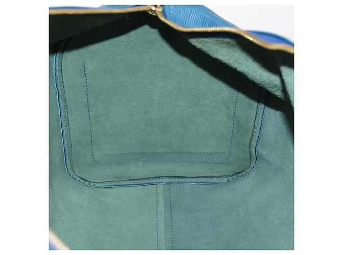 LOUIS VUITTON Epi Keepall 50 Borsa Boston Blu M42965 LV Auth 170836 - vue 21