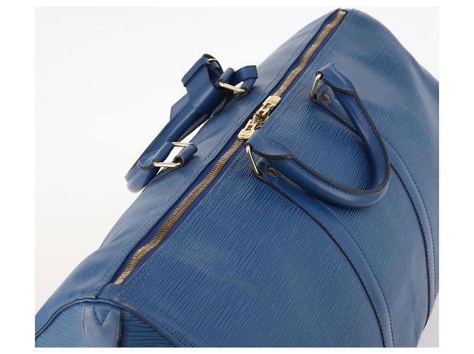 LOUIS VUITTON Epi Keepall 50 Borsa Boston Blu M42965 LV Auth 170836 - vue 6