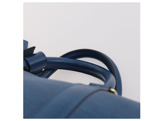 LOUIS VUITTON Epi Keepall 50 Borsa Boston Blu M42965 LV Auth 170836 - vue 8