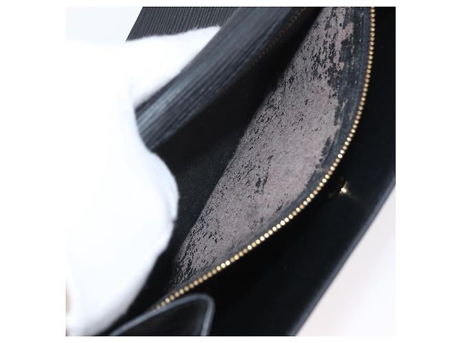 LOUIS VUITTON Clutch Montaigne 27 Epi Nero M52652 LV Auth ARZ117 - vista 11