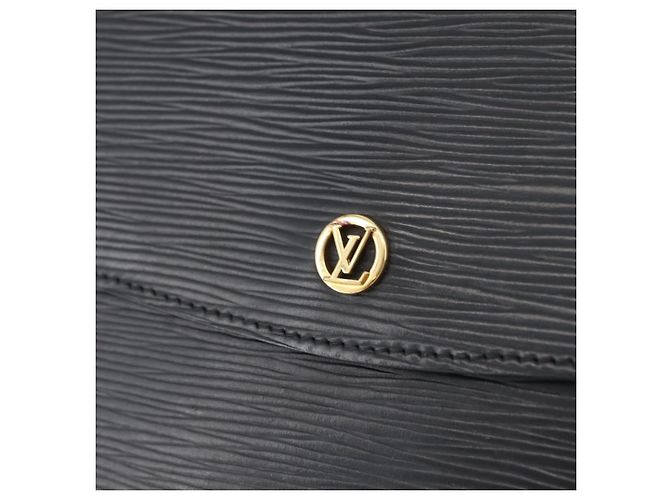 LOUIS VUITTON Clutch Montaigne 27 Epi Nero M52652 LV Auth ARZ117 - vista 17