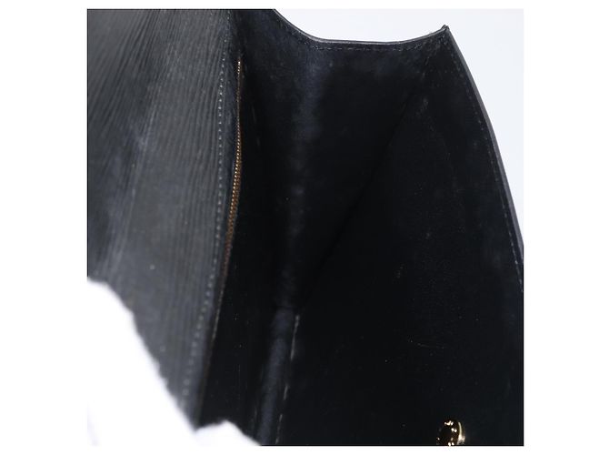 LOUIS VUITTON Clutch Montaigne 27 Epi Nero M52652 LV Auth ARZ117 - vista 19