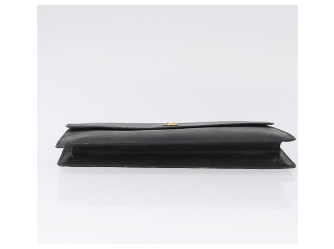 LOUIS VUITTON Clutch Montaigne 27 Epi Nero M52652 LV Auth ARZ117 - vista 6