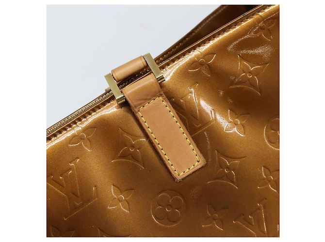 LOUIS VUITTON Borsa Tote Columbus Monogram Vernis Bronzo M91134 LV Auth 170094 - vista 19