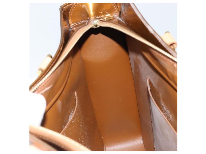 LOUIS VUITTON Borsa Tote Columbus Monogram Vernis Bronzo M91134 LV Auth 170094 - vista 22
