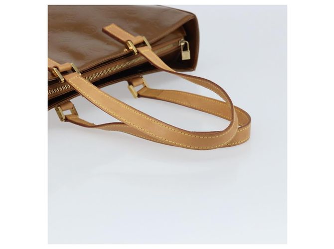 LOUIS VUITTON Borsa Tote Columbus Monogram Vernis Bronzo M91134 LV Auth 170094 - vista 7