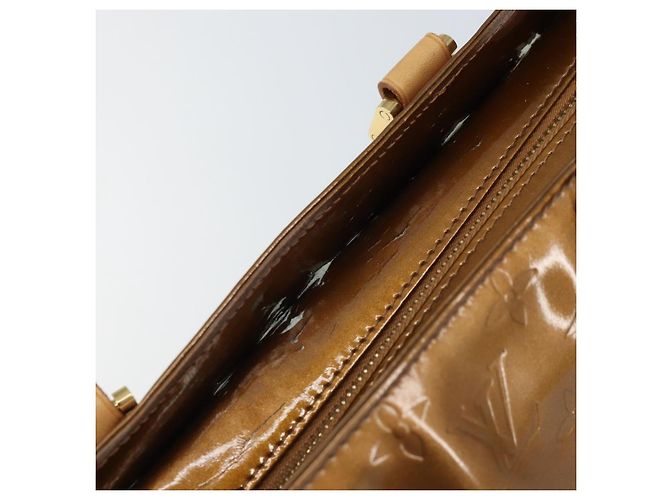 LOUIS VUITTON Borsa Tote Columbus Monogram Vernis Bronzo M91134 LV Auth 170094 - vista 8
