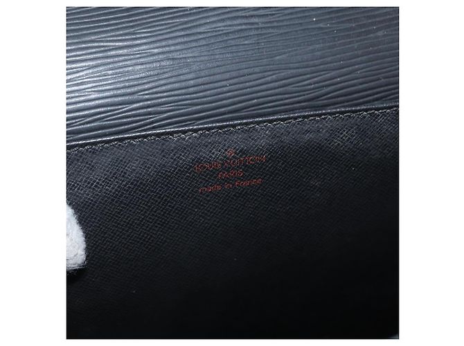 LOUIS VUITTON Cartella Consulente Epi Nera M54422 LV Auth BA11197 Nero - vista 20
