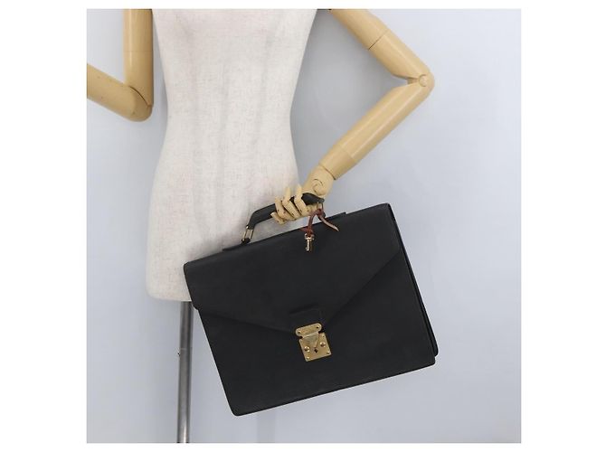 LOUIS VUITTON Cartella Consulente Epi Nera M54422 LV Auth BA11197 Nero - vista 26