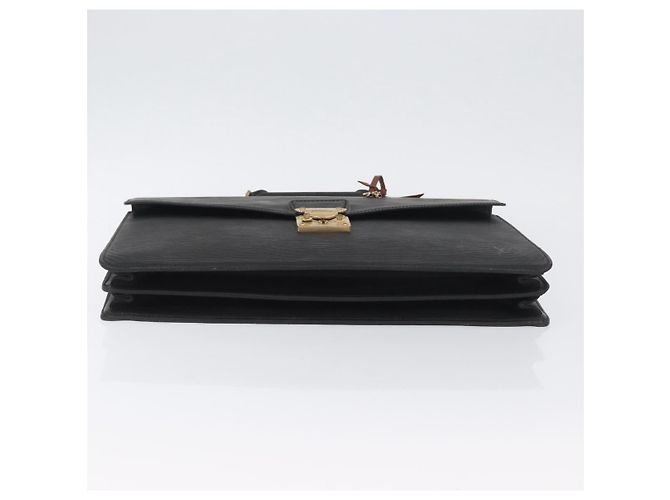 LOUIS VUITTON Cartella Consulente Epi Nera M54422 LV Auth BA11197 Nero - vista 5