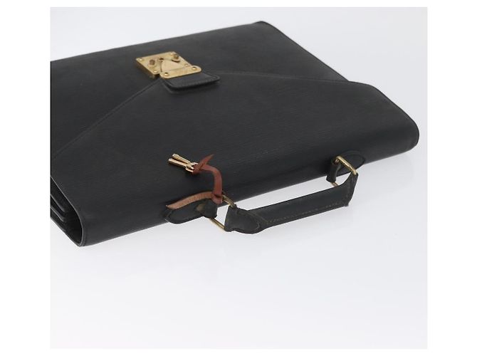 LOUIS VUITTON Cartella Consulente Epi Nera M54422 LV Auth BA11197 Nero - vista 6
