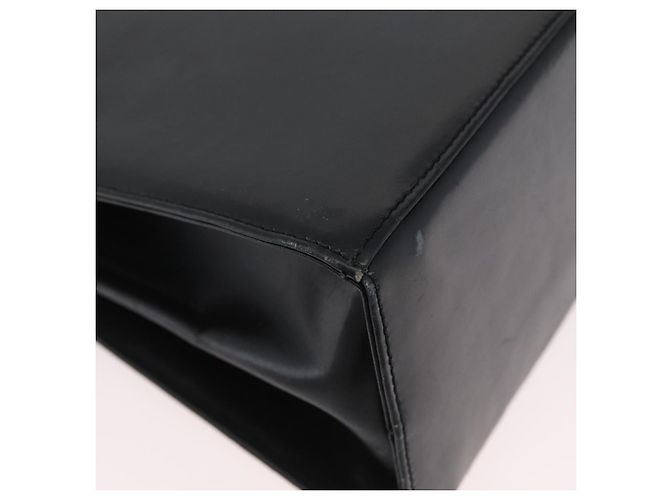 Borsa a mano in pelle Gancini Salvatore Ferragamo 2 in 1 Nero Oro Auth ARZ416 - vista 16