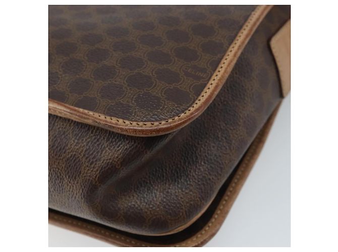 Céline Borsa a spalla in tela Macadam CELINE in pelle PVC Auth mr2142 Marrone D'oro - vista 16