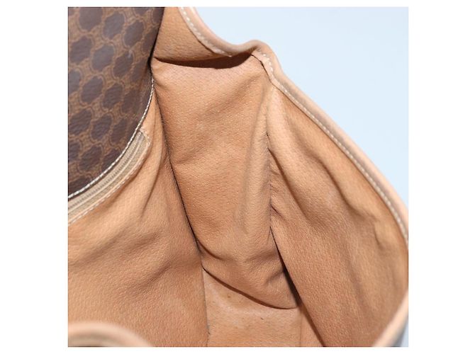 Céline Borsa a spalla in tela Macadam CELINE in pelle PVC Auth mr2142 Marrone D'oro - vista 20