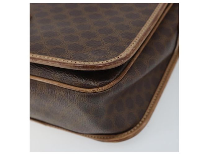 Céline Borsa a spalla in tela Macadam CELINE in pelle PVC Auth mr2142 Marrone D'oro - vista 8