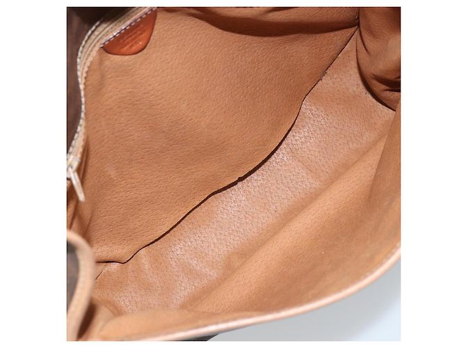 Céline Borsa a spalla in tela Macadam CELINE in pelle PVC Auth mr2142 Marrone D'oro - vista 9