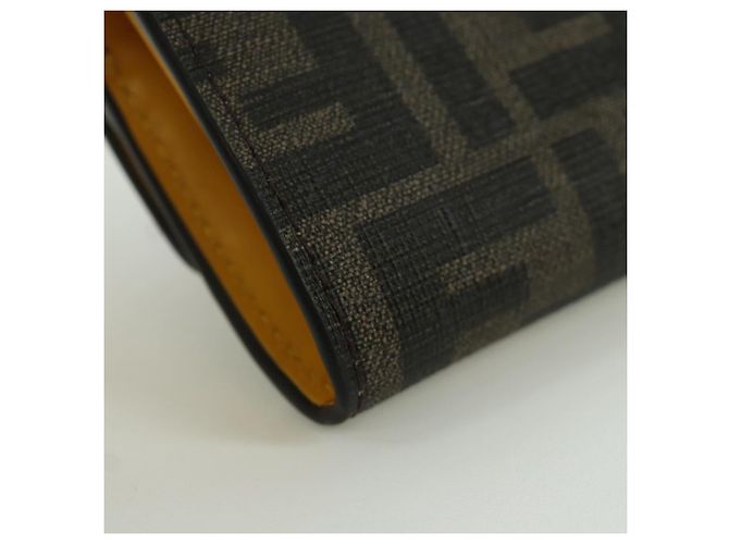 FENDI xFRGMTxPOKMON Portafoglio a Catena in Tela Zucca Drago Nero Auth 167109SM - vista 17
