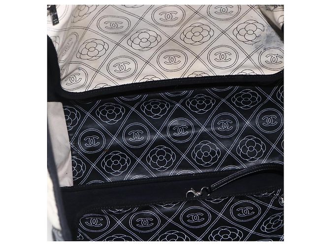 Borsa a Spalla CHANEL Chain Matelassé in Tela Rivestita Nera Argento CC Auth 170665A Nero - vista 11