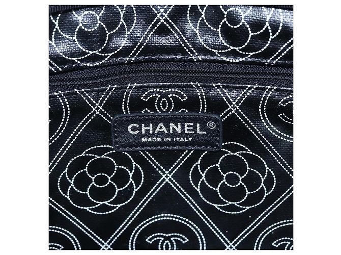 Borsa a Spalla CHANEL Chain Matelassé in Tela Rivestita Nera Argento CC Auth 170665A Nero - vista 18