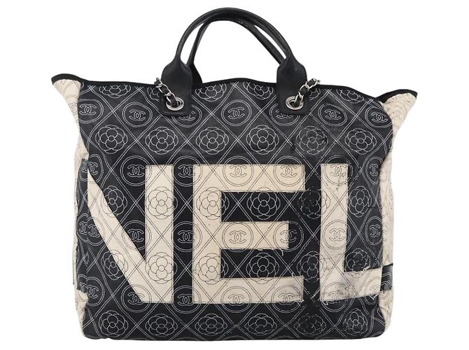 Borsa a Spalla CHANEL Chain Matelassé in Tela Rivestita Nera Argento CC Auth 170665A Nero - vista 2