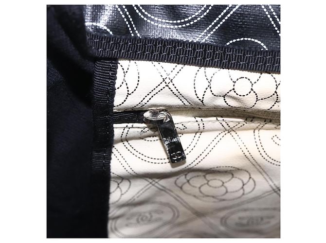 Borsa a Spalla CHANEL Chain Matelassé in Tela Rivestita Nera Argento CC Auth 170665A Nero - vista 21