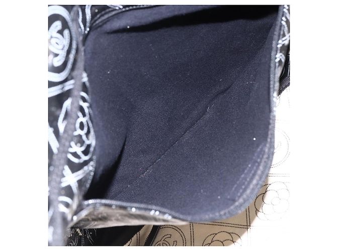 Borsa a Spalla CHANEL Chain Matelassé in Tela Rivestita Nera Argento CC Auth 170665A Nero - vista 24