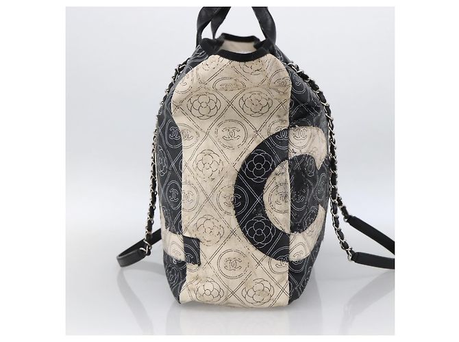 Borsa a Spalla CHANEL Chain Matelassé in Tela Rivestita Nera Argento CC Auth 170665A Nero - vista 3