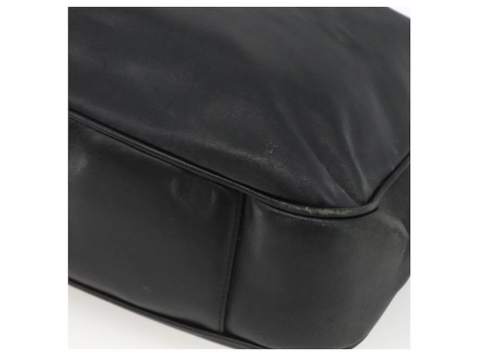 Borsa a Spalla in Pelle Gucci Bamboo 2way Nera Oro 001 1577 Auth ep13782 Nero D'oro - vista 10